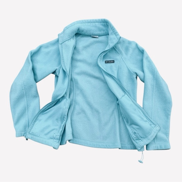 Columbia Light Blue Full Zip Fleece Jacket Women’s Size: Large - Picture 3 of 10